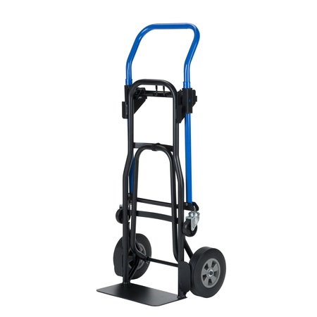 Harper Cnvrtbl Hand Truck, 3in1 Qck Chng, 8" Solid Rbbr Tires W/Nose Ext, 500Lbs JDCJ8523EN